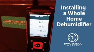 Installing a WholeHome Dehumidifier [upl. by Calore]