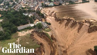 Flash floods cause havoc in Europe [upl. by Anawqahs851]