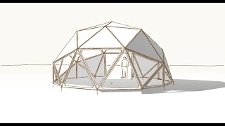 Free 2v geodesic dome plans using WangerFlanges [upl. by Ludovick297]