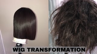 HOW TO Revive your Human hair wig  WIG TRANSFORMATION [upl. by Anivahs]