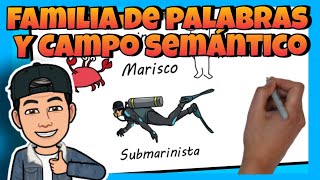 👪 FAMILIA de PALABRAS y CAMPO SEMÁNTICO para NIÑOS de PRIMARIA [upl. by Anavahs]