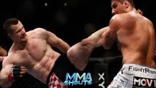 Brendan Schuab vs Mirko Cro Cop CRAZY KO  MMA SHOUTS [upl. by Eldwon]