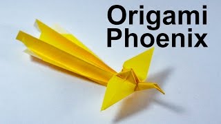 Easy Origami Phoenix Tutorial Traditional [upl. by Hamfurd]