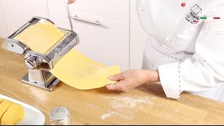 Homemade fresh pasta with Marcato Atlas 150 Classic  Video tutorial [upl. by Carmon]