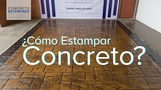 Concreto Estampado  Muestra 2 [upl. by Huntington]