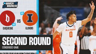 Illinois vs Duquesne  Second Round NCAA Tournament extended Highlights [upl. by Adolpho]