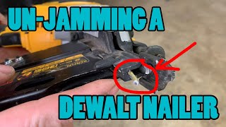 Unjamming the DeWalt Cordless Brushless FRAMING NAILER [upl. by Astera]