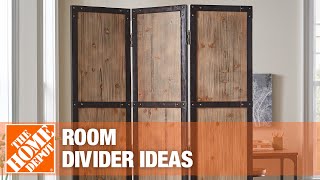 Room Divider Ideas  The Home Depot [upl. by Hamann]