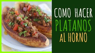 Como Hacer Platanos al Horno [upl. by Nemaj830]