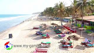 The Popular KOTU BEACH of The Gambia  A Stunning Aerial Perspective  My Gambia [upl. by Airdnala]