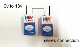 How to connect two batteries in series connection [upl. by Nelag761]