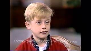 MACAULAY CULKIN  FIRST HOME ALONE INTERVIEW [upl. by Welbie208]