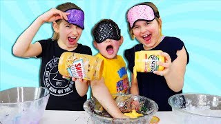 CILLA amp MADDY CHEATED Blindfolded Slime Challenge [upl. by Aldora743]