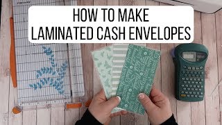 Make Your Own Laminated Cash Envelopes  Dave Ramsey Inspired [upl. by Llerrej88]