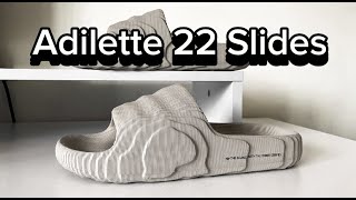 Adidas ADILETTE 22 Slides Review YEEZY alternative [upl. by Hessney]