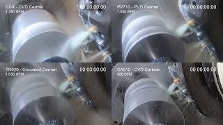 Finishing Steel  Cermet vs Carbide  Coated vs Uncoated [upl. by Ahsiela815]