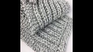 Fishermans Rib Free Knit Scarf Pattern for Beginners [upl. by Nileak2]