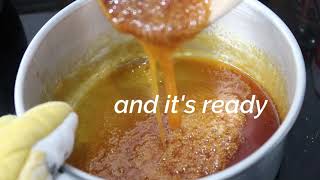 How To Caramelize Sugar  Flan Caramel Sauce Recipe [upl. by Junia]