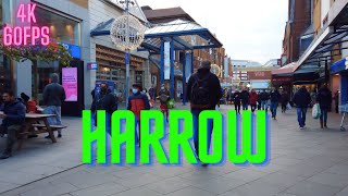 HARROW TOWN CENTRE  London Walking Tour 4K [upl. by Drofkcor159]