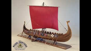 Oseberg Viking Longboat Model Ship [upl. by Akinam]