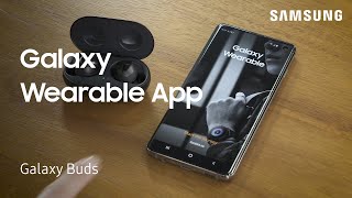 Pairing your Galaxy Buds with the Galaxy Wearable app  Samsung US [upl. by Ahseer761]