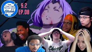 PAIN  THAT TIME I GOT REINCARNATED AS A SLIME SEASON 2 EPISODE 08 BEST REACTION COMPILATION [upl. by Boleslaw]