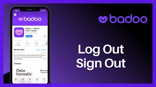 How to Log Out of Badoo  Sign Out Badoo Dating App  2021 [upl. by Heidy150]