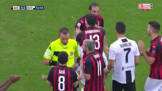 Higuain red card against Juventus and his reaction towards Cristiano Ronaldo  extra footage [upl. by Neyugn]