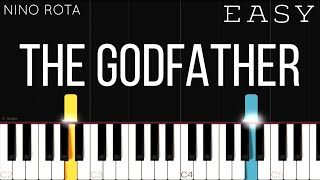 The Godfather Theme  EASY Piano Tutorial [upl. by Ariem]