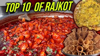 Top 10 Indian Street Foods in Rajkot  Famous Street Foods of Gujarat  Street Food India [upl. by Chemush]