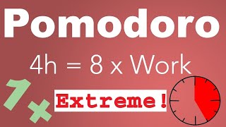 Pomodoro Technique 8 x 25 min  Study Timer 4 h [upl. by Ynnob907]