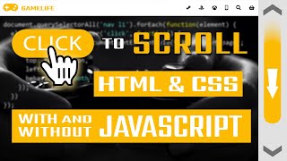 Click to scroll  HTML amp CSS  With and without JavaScript [upl. by Keldon]