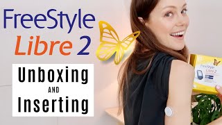 Freestyle Libre 2 Unboxing  Insertion  Shes Diabetic [upl. by Assilen]