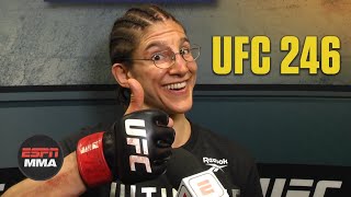 Roxanne Modafferi A fan sent me 100 after beating Maycee Barber  UFC 246  ESPN MMA [upl. by Anirahtak233]