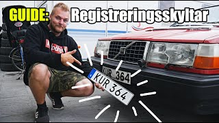 GUIDE Beställa amp montera nya regplåtar  VLOGG 200 [upl. by Follmer577]