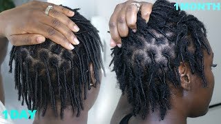 1 MONTH LOC UPDATE  HOW TO WASH amp RETWIST [upl. by Kask381]