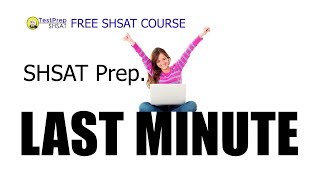 Last Minute SHSAT Prep [upl. by Laeria660]