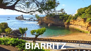 Evening Summer Walk Through Biarritz France 🇫🇷 [upl. by Maxama750]