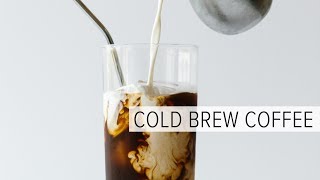 HOW TO MAKE COLD BREW COFFEE  the easy way [upl. by Eydnarb875]