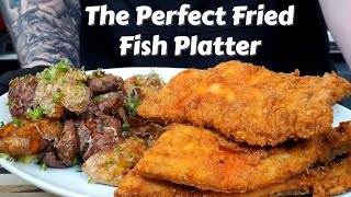 How To Fry Fish Like a Pro Plus My Favorite Potato Recipe Ever  Fathers Day Fish Fry [upl. by Lisab]