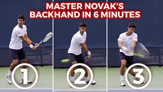 How To Hit Novak Djokovics Backhand In 3 Steps [upl. by Eitnom296]