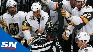 GOTTA SEE IT Multiple NHL Players Get Hit In The Head By Pucks [upl. by Palua]