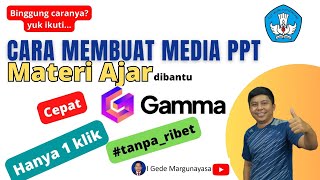 Cara membuat media powerpoint dengan bantuan Gamma App [upl. by Heins]