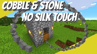 Minecraft Cobblestone Farm Stone Farm No Silk Touch How to make a Cobblestone Generator Avomance [upl. by Ardys665]