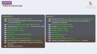 3Edema  Exudate vs Transudate  Hemodynamic pathology Fmge Neet PG and usmle [upl. by Fronia]