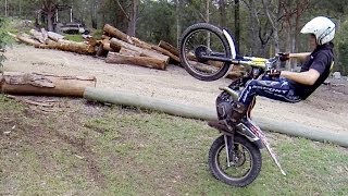 How to wheelie a trials bike︱Cross Training Trials Techniques [upl. by Aldrich]