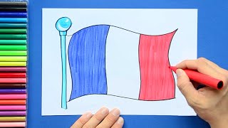 How to draw the National Flag of France [upl. by Dorena766]