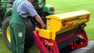 Vredo Compact Overseeeder by Campey Turf Care [upl. by Oinoitna122]