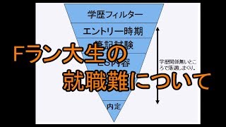 【学歴フィルター】Fラン大生の就職難についてちゃんと解説します。 [upl. by Fried]