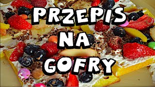 Przepis na gofry  Jak zrobić chrupiące gofry [upl. by Oballa]